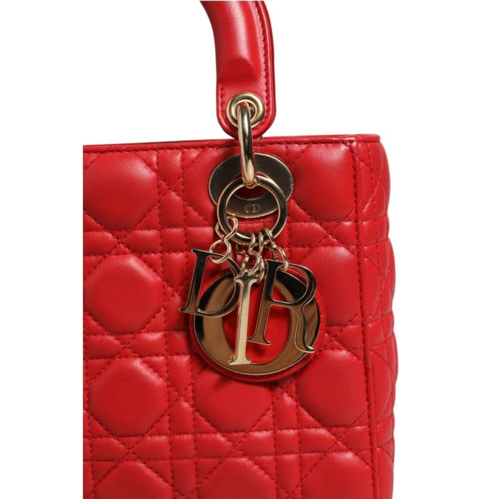 Christian Dior Lady Dior Cannage Leather Women's Handbag - Picture 2 of 6